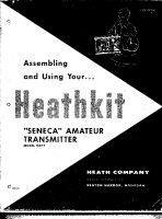 Heathkit VHF-1-Seneca-Amateur-Transmitter - Manual - Schematics 